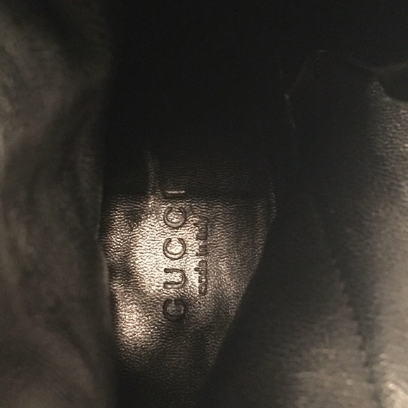 GUCCI Pixies Black Suede Platform Stiletto Heels Ankle Boots Size 39 = US 8.5-9 - Picture 11 of 13